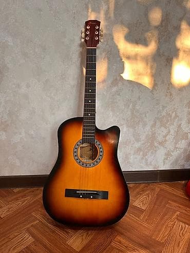 Спорт жана хобби: Акустическая гитара Zemei T-38C + комплект аксессуаров - Тип — 4