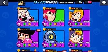 micro sd card: Игровой аккаунт Brawl Stars Основные параметры: - Трофеи: 24 964 — 8