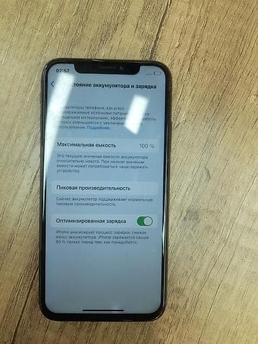 imac mini: IPhone X, Б/у, 256 ГБ, Space Gray, Чехол, 100 % — 3