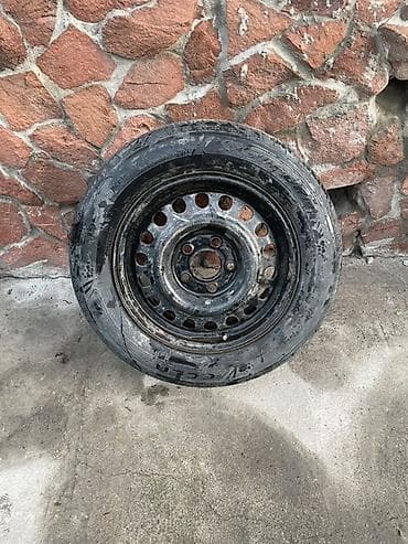 185 65 р14: Колеса в сборе 195 / 65 / R 15, Лето, Б/у, 1 шт, Легковые, Железные, отверстий - 4 — 6