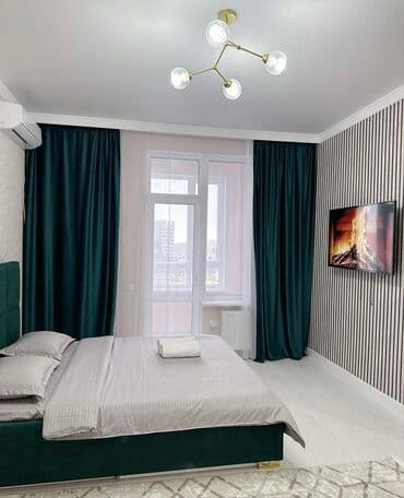 сдаю столовая бишкек: 1 комната, Душевая кабина, Постельное белье, Кондиционер — 3