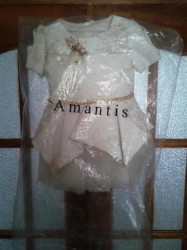 мусульманская платье: Детское платье, цвет - Белый, Новый — 1