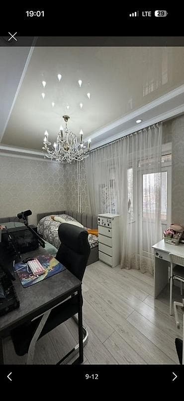 ысык куле: 2 бөлмө, 45 м², Жеке план, 4 кабат, Евро оңдоо — 8