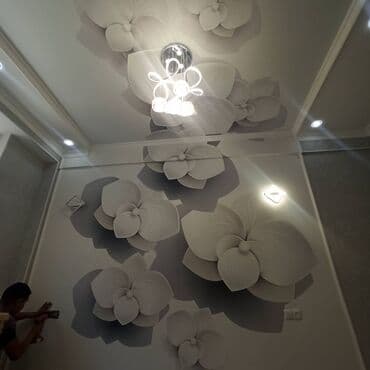 натяжные потолки город ош: Натяжной потолок 3D потолки, Глянцевое, Матовое Монтаж, Гарантия, Демонтаж — 6