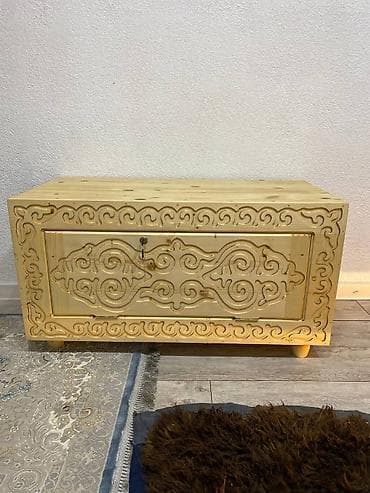 Сундук, Для белья, Дерево, цвет - Бежевый