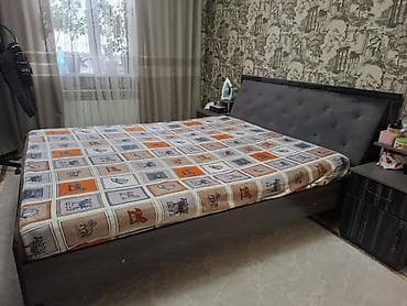 хранение: Продаем кровать 2м на 1.6 с матрасом и двумя тумбочками Двуспальная — 4