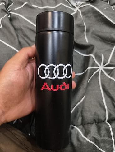 Металлический термос с логотипом AUDI и на крышке есть экран, который at lalafo.kg Металлический термос с логотипом AUDI и на крышке есть экран, который