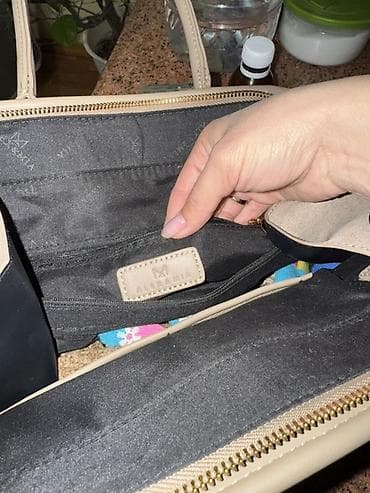 Жеке буюмдар: Классикалык сумка, Материалы: Айкалыштырылган материал, Катуу конструкция, Аялдарга — 2