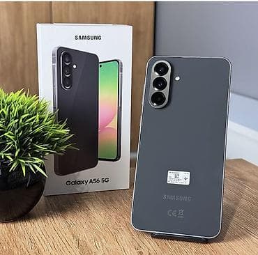 it takes two: Samsung Galaxy A56 5G, Новый, 256 ГБ, цвет - Черный, 2 SIM — 1