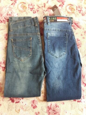 Джинсы и брюки, цвет - Голубой, Новый at lalafo.kg Джинсы и брюки, цвет - Голубой, Новый