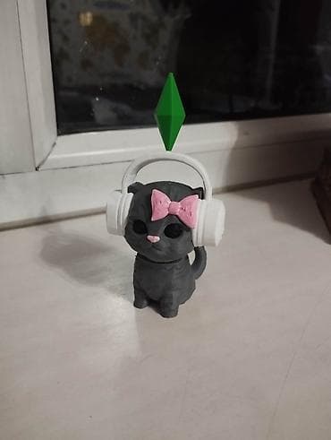 котенок белый купить: Котик из игры Симс. 10см . Голова подвижная — 2