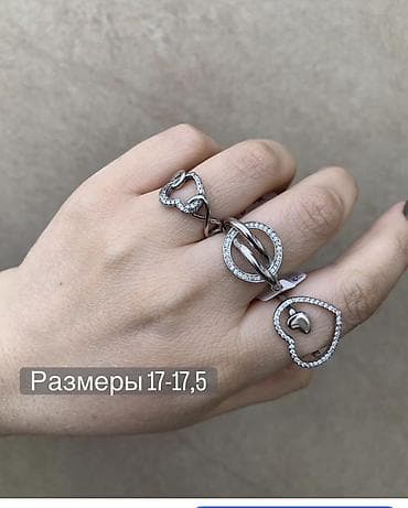 умные кольца: Кольца с муассанитом и фианитами, серебро 925 - Новое поступление — 2