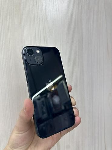IPhone 13, Б/у, 128 ГБ, Midnight, Защитное стекло, Чехол, В рассрочку, 83 %