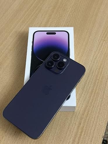айфон бу 14 про: IPhone 14 Pro Max, Б/у, 128 ГБ, Deep Purple, Коробка, 78 % — 1
