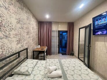 квартира бишкек аренда долгосрочно дизель: 1 комната, Душевая кабина, Постельное белье, Кондиционер — 2