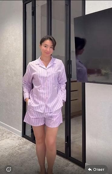 Кофты, свитеры: Пижама, Хлопок, В полоску, XL — 3