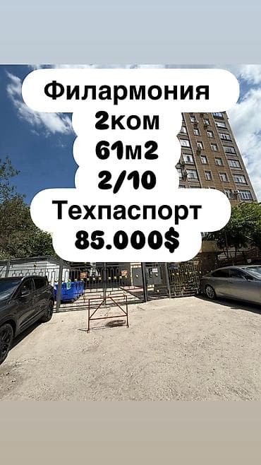оргтехстрой: 2 комнаты, 62 м², Элитка, 2 этаж, Косметический ремонт — 1