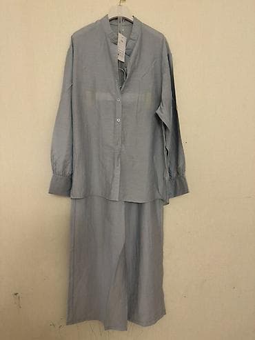 Женская одежда: Костюм с юбкой, Модель юбки: Прямая, Макси, S — 2