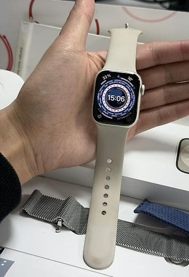 Детские смарт-часы: Продаю Apple Watch 8, 41мм Коробка, зарядка имеется подарок 2 — 1