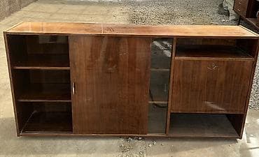 бронь двери: Комплект офисной мебели, Шкаф, Комод, Тумба, Дерево, цвет - Коричневый — 1