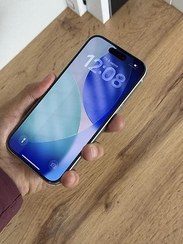 iphone 10: IPhone 15, Б/у, 256 ГБ, White Titanium, Чехол, Защитное стекло, Кабель, 90 % — 5