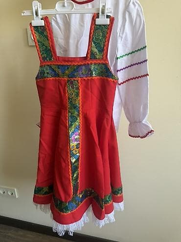 улуттук кийимдер: Комплект, түсү - Кызыл, Жаңы — 1