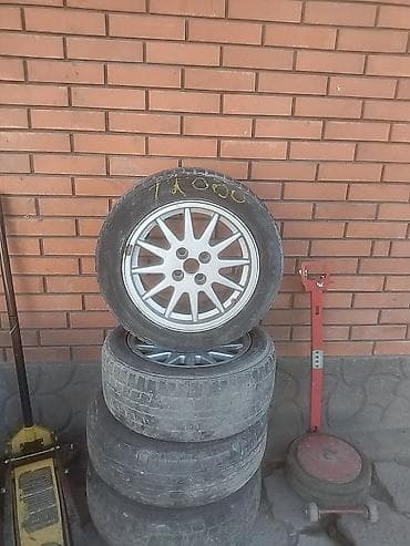 Колеса в сборе 195 / 55 / R 15, Всесезонная, Б/у, Комплект, Легковые, Литые, отверстий - 4