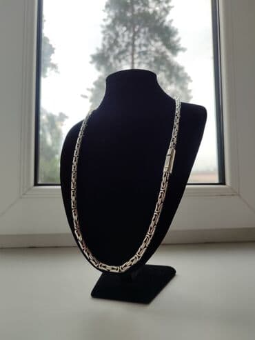 продаю золотую цепочку: Серебряная цепь Лисий Хвост Серебро 925 проба Ручная работа Цепь — 5