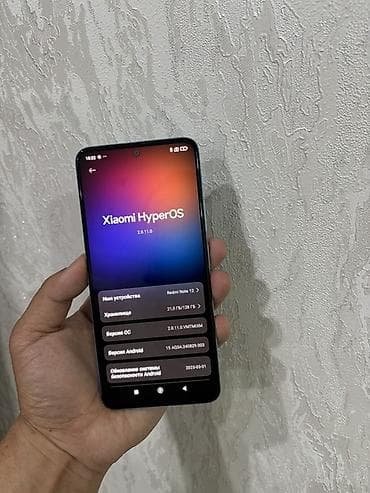 компьютеры в рассрочку ош: Redmi, Redmi Note 12, Б/у, 128 ГБ, цвет - Голубой, 2 SIM — 5