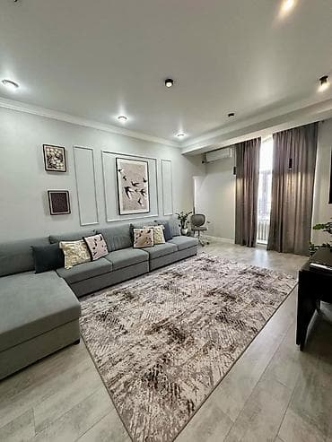 osh flat: 3 комнаты, 90 м², Асанбай мкр 12 этаж, Дизайнерский ремонт — 6