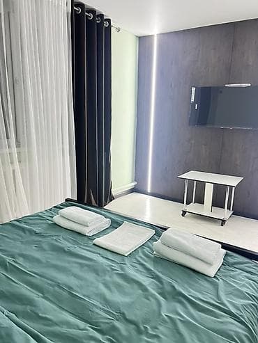 Жер тилкелери: Просторный и уютный номер с кухней, большой кроватью и собственным — 1