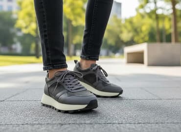 TtКроссовки повседневные,женские - Цвет: темно‑серый/графит с