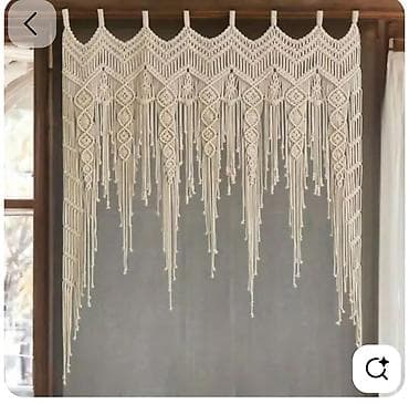 коса ручной: Занавеска для дверей, Хлопок, Готовое изделие — 6
