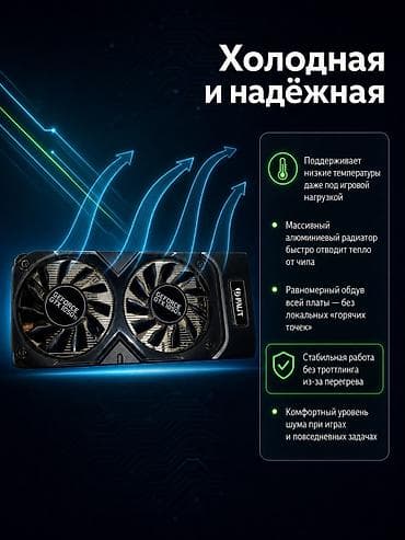 комтер: Видеокарта для ПК, Palit, GeForce GTX, 4 ГБ — 2