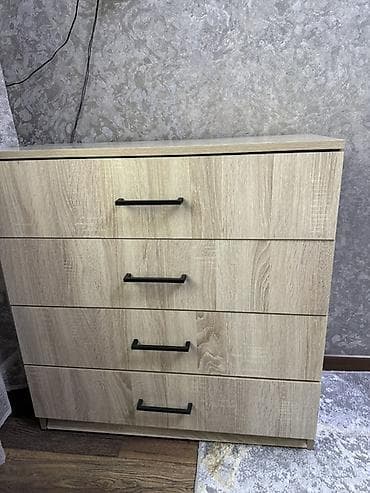Комод для одежды, Б/у, Без зеркала, ЛДСП, цвет - Коричневый, Самовывоз