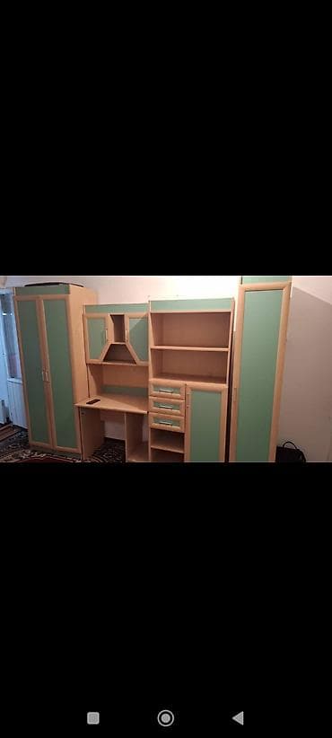 table study: Детская гарнитура, Б/у, Для мальчика, цвет - Зеленый, Самовывоз — 2