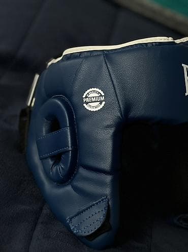 Велоаксессуары: Боксерский шлем Everlast (синий) - Защита головы для бокса и — 2