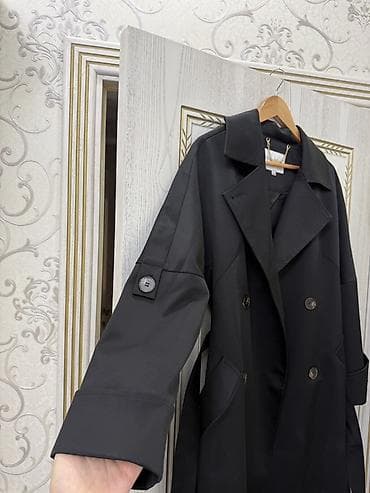 Атайын кийим: Плащ, Тренчкот, Кош борттуу модель, L, XL — 2