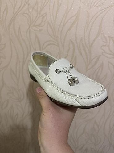 детские мокасины: Женские мокасины COMINT - Цвет: белый (молочный). - Материал верха — 2