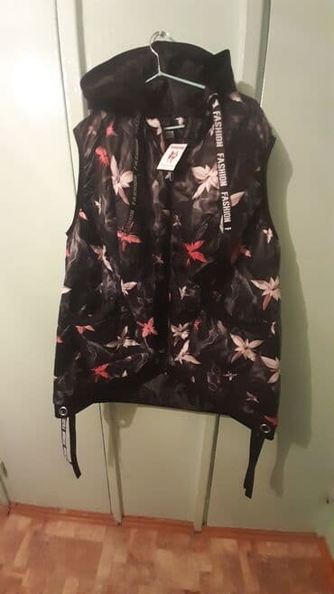 купить спортивный костюм женский недорого от производителя: Модная, молодёжная жилетка на весну/осень шикарного размера (62-64) — 4