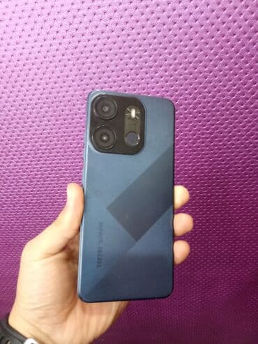 Смарт-часы: Tecno Spark, Б/у, 64 ГБ, цвет - Синий, 2 SIM — 1