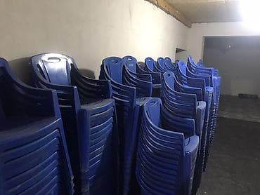 пластиковый стулья: Пластиковый стул, цвет - Синий — 2