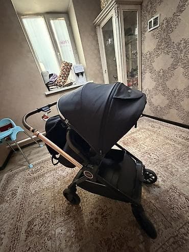 Коляска, Babyzen yoyo, цвет - Черный, Б/у