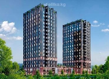 3 бөлмө, 107 м², Асанбай мкр Элитка, 2 кабат, ПСО (өз алдынча бүтүрүү) — 1