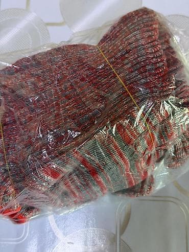 Нитриловые перчатки: Вязаные перчатки х/б, упаковка 10 пар - Материал: хлопчатобумажная — 3