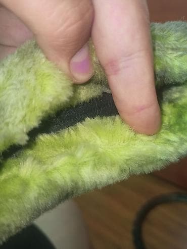 накидка мех: Меховой Чехол на руль, цвет - Зеленый — 4