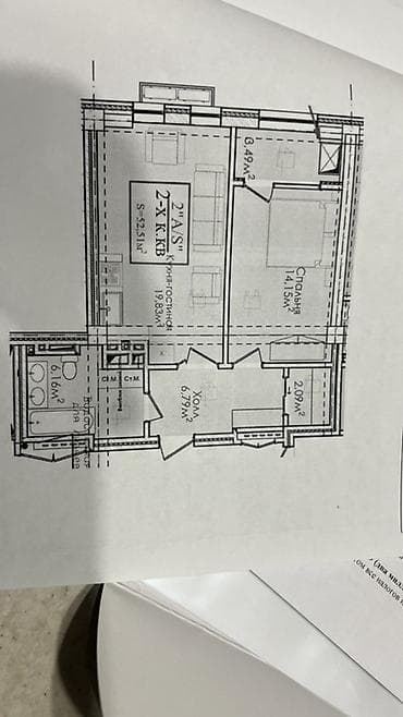 Квартиры: 2 комнаты, 52 м², Элитка, 8 этаж, Дизайнерский ремонт — 2