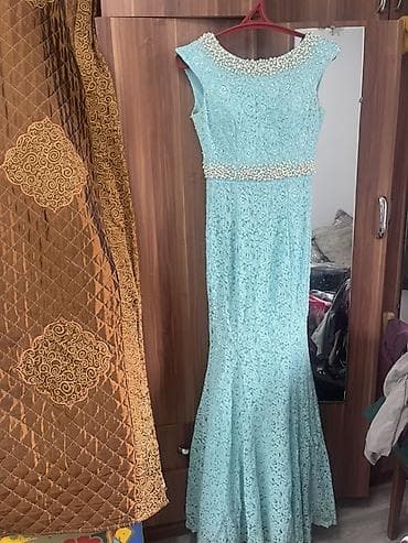 отук сатылат: Кече көйнөгү, Суу периси, Узун модель, Жеңдери жок, Страздар, S, M — 1