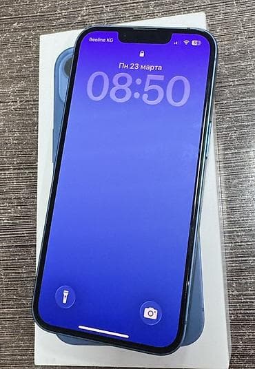 iphone 13 256: IPhone 13, Б/у, 128 ГБ, Синий, Защитное стекло, Коробка, Чехол, 83 % — 1