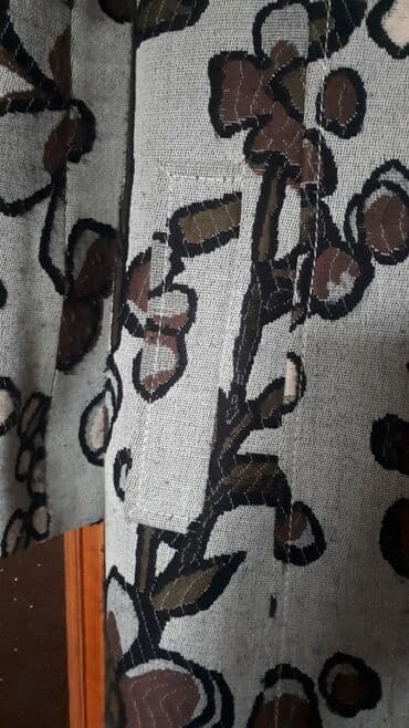 Женские брюки: Пальто деми, принт цветочный, типа гобелен. На хрупкую девушку — 3